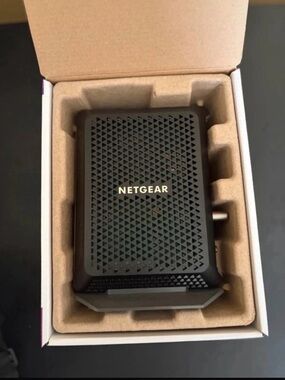 Xfinity Router Modem Black netgear | Networking | Netgear Black And Purple Cm70 Cable Modem Box ...